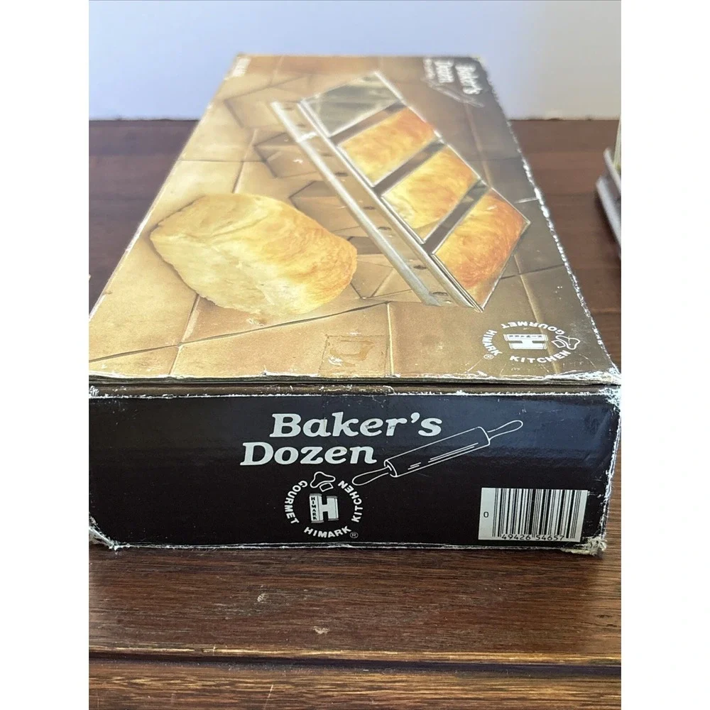 Himark Bakeware Mini-Loaf Pan Item No 15-4657 Vintage 1985‎ Tinned Steel